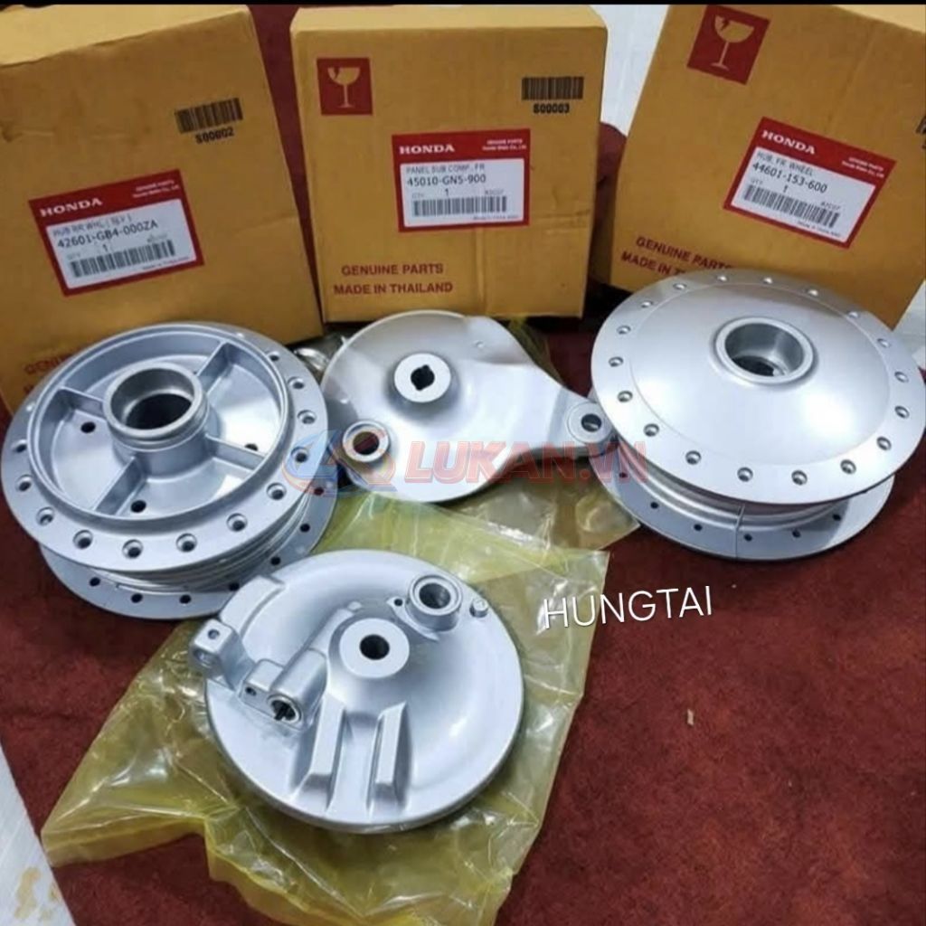 Bộ pass má đùm, moay ơ bánh trước sau DREAM Thái zin chính hãng - Ảnh 2