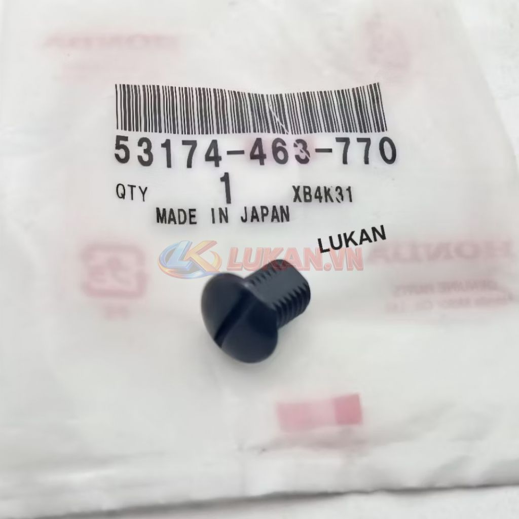 Ốc nhựa nút bịt lỗ chân gương xe CUB zin Honda 53174-463-770 - Ảnh 4