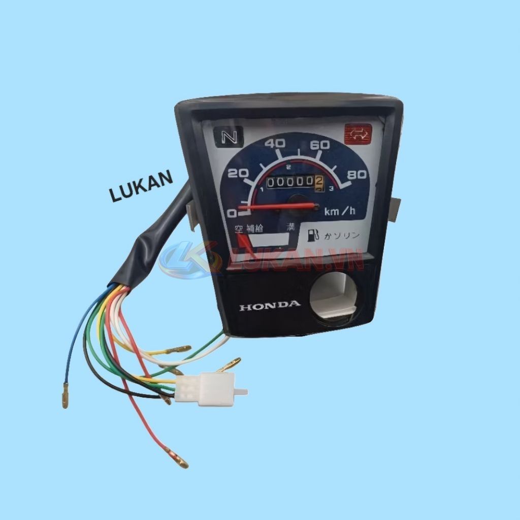 Cụm đồng hồ công tơ mét xe CUB 82, 92.... nền xanh - Ảnh 4
