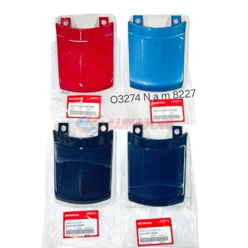 Nắp ốp võ nhựa đuôi, mu rùa WAVE Thái đủ màu zin Honda - Ảnh 2
