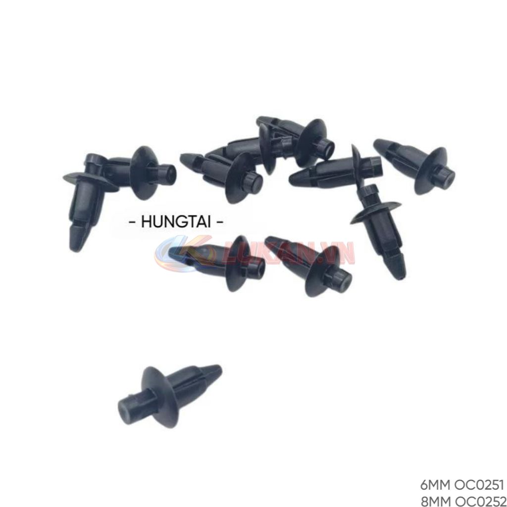 Nút nhấn, ốc nhựa dàn áo xe WAVE, FUTURE.... 6, 8mm