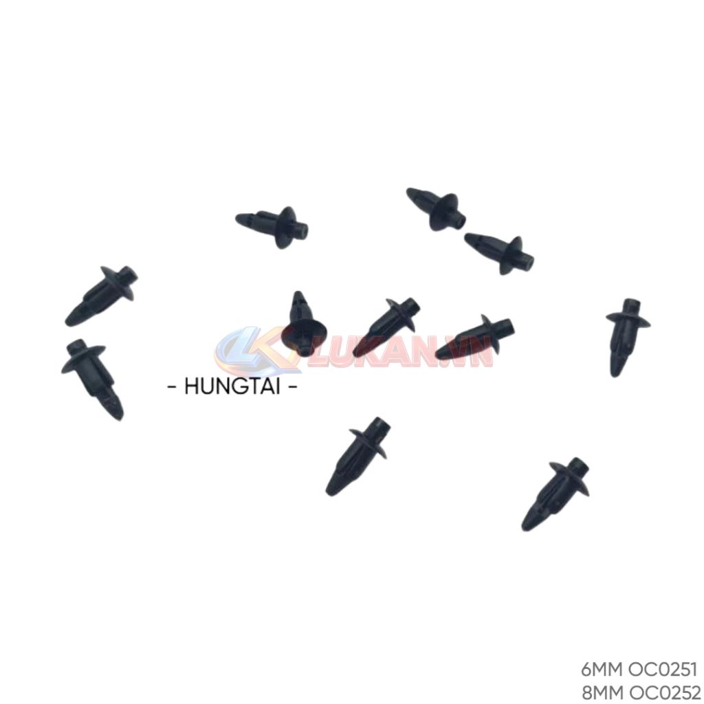 Nút nhấn, ốc nhựa dàn áo xe WAVE, FUTURE.... 6, 8mm - Ảnh 2