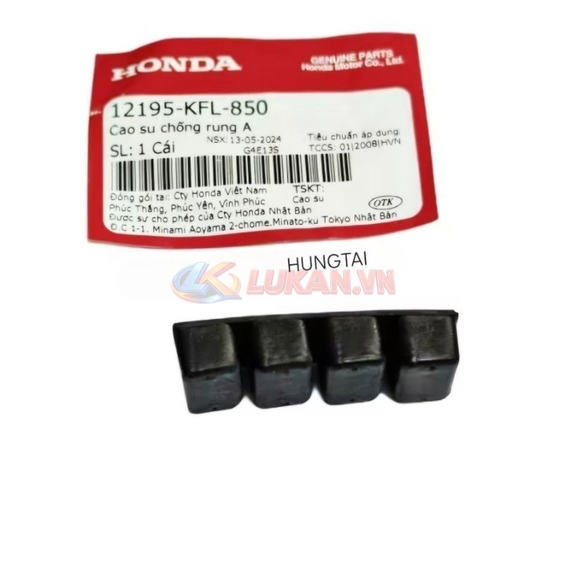 Cao su chống rung A, lòng hơi xilanh DREAM, WAVE, FUTURE... zin 12195-KFL-850 - Ảnh 3