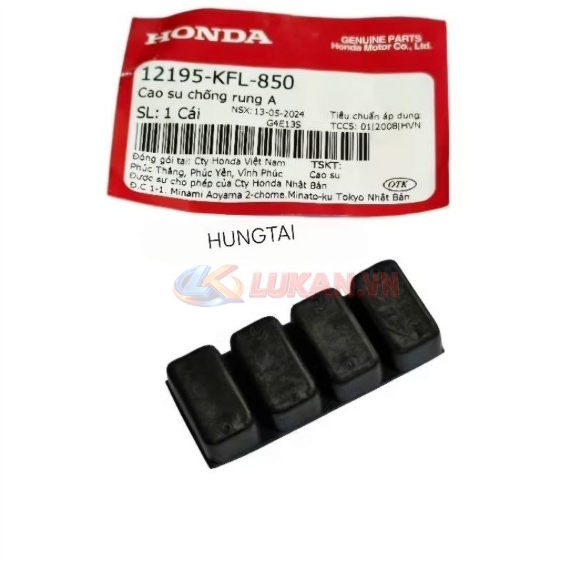 Cao su chống rung A, lòng hơi xilanh DREAM, WAVE, FUTURE... zin 12195-KFL-850 - Ảnh 4