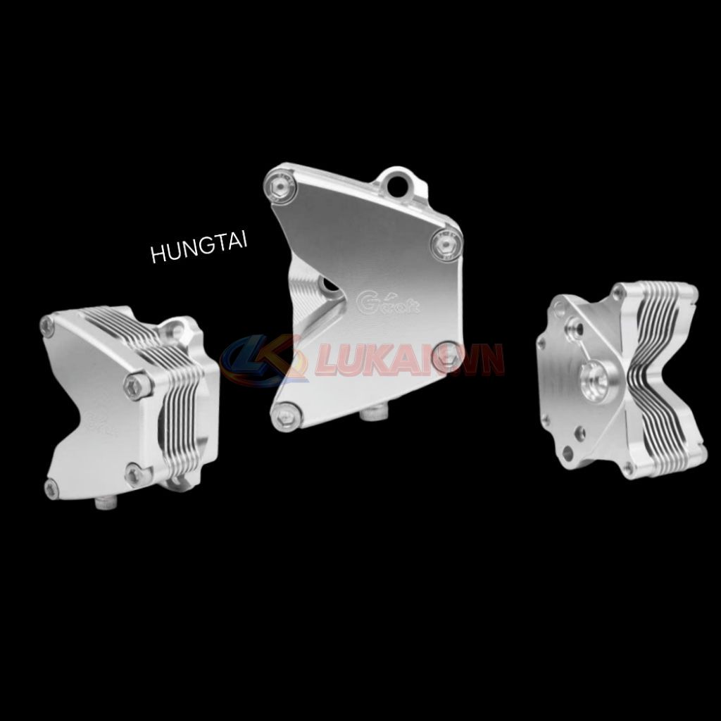 Bộ nắp cánh bướm, chụp đầu bò quylat CNC DREAM, WAVE.... GCRAFT - Ảnh 2