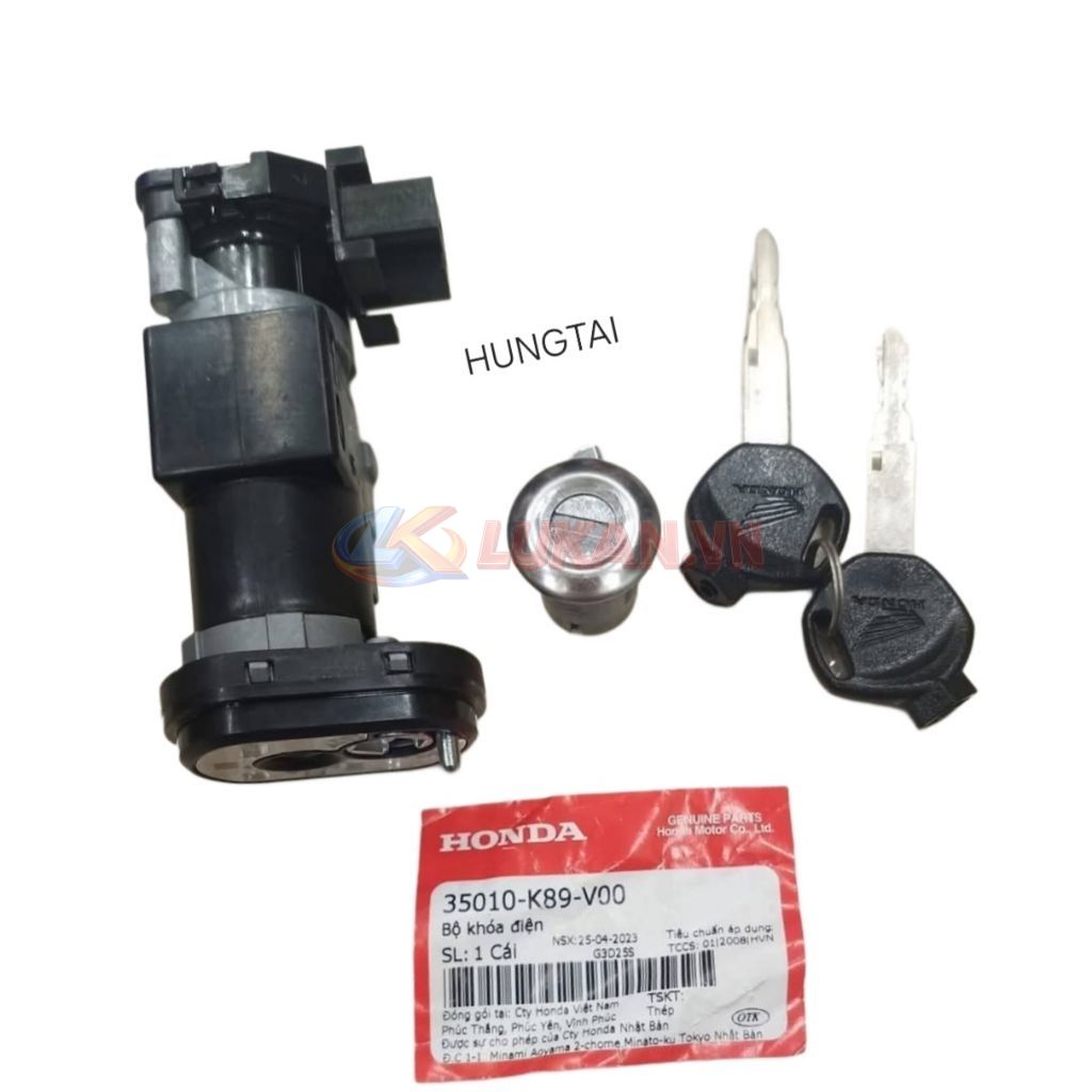 Bộ ổ khóa, công tắc điện WAVE A, ALPHA 110 2017-2026.... zin Honda 35010-K89-V00 - Ảnh 3