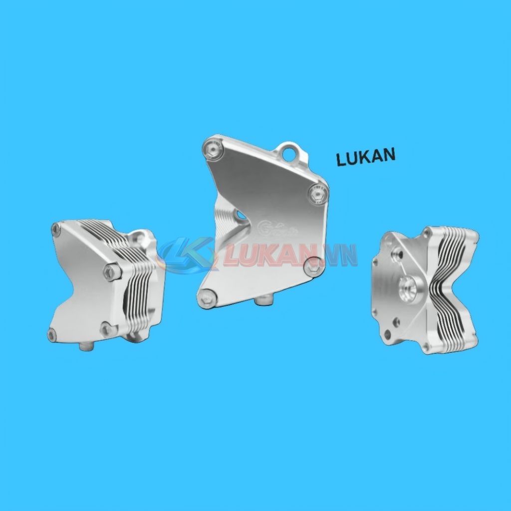 Bộ nắp cánh bướm, chụp đầu bò quylat CNC DREAM, WAVE.... GCRAFT - Ảnh 5