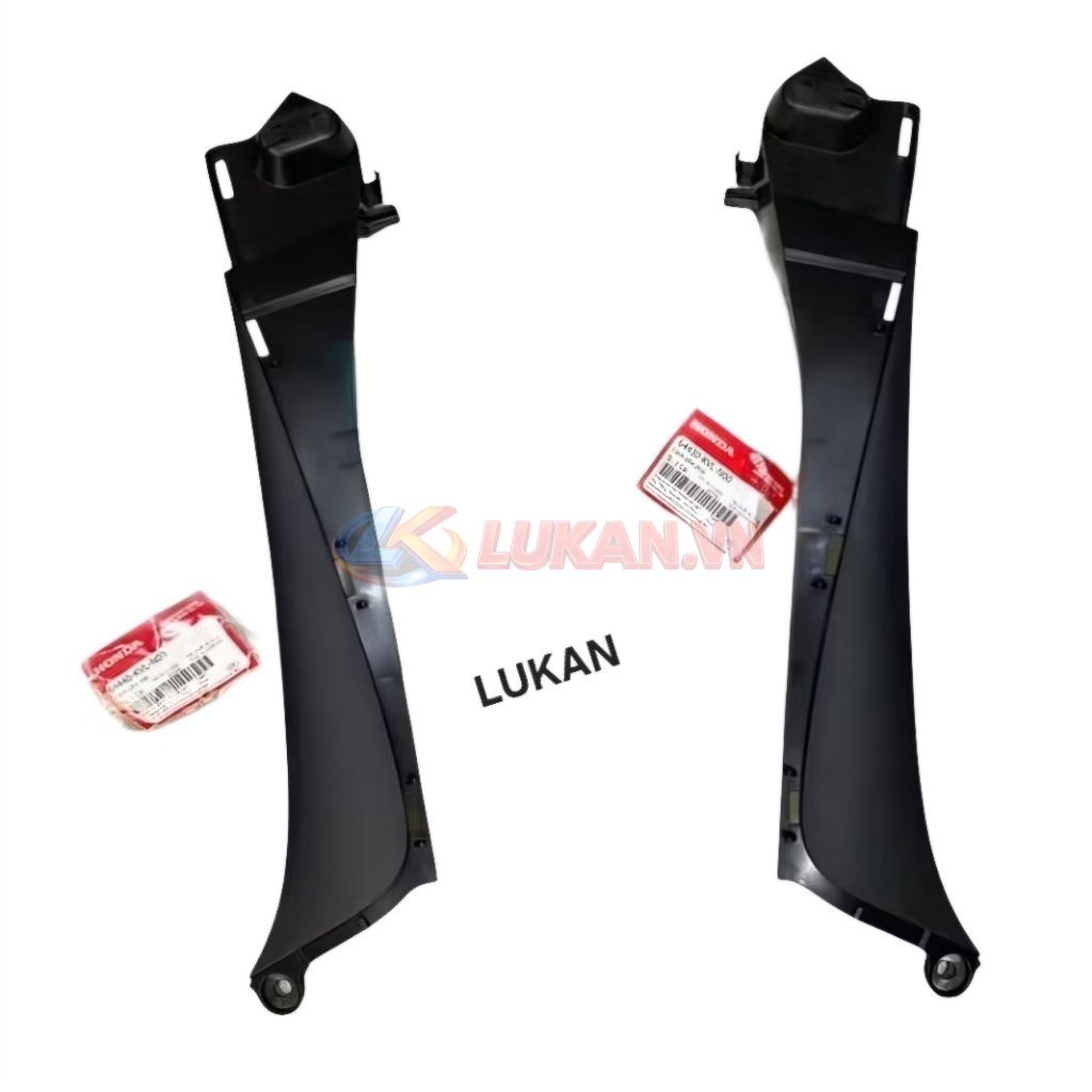Cặp nhựa nhám, nẹp bửng cánh yếm xe FUTURE X 125 zin Honda 64430-KVL-N00, 64440-KVL-N00