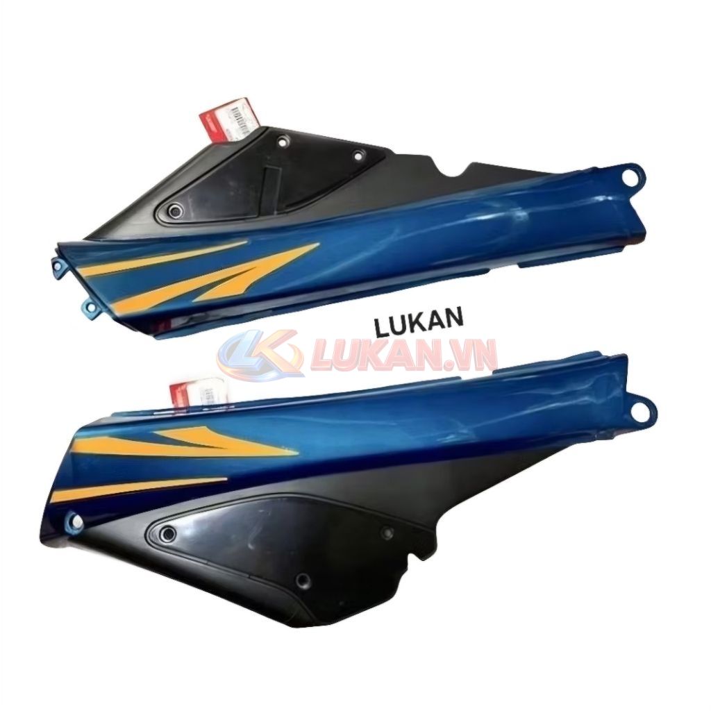 Cặp nhựa ốp cốp, bụng dưới xe FUTURE 1 đời đầu Xanh ngọc zin Honda - Ảnh 3