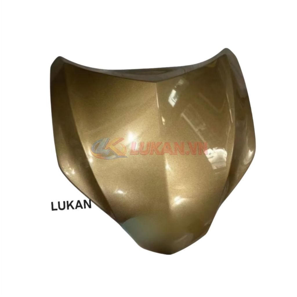Nhựa ốp võ mặt nạ trước xe FUTURE MẬP 125 Vàng đồng zin 64500-KYZ-V00Z - Ảnh 2