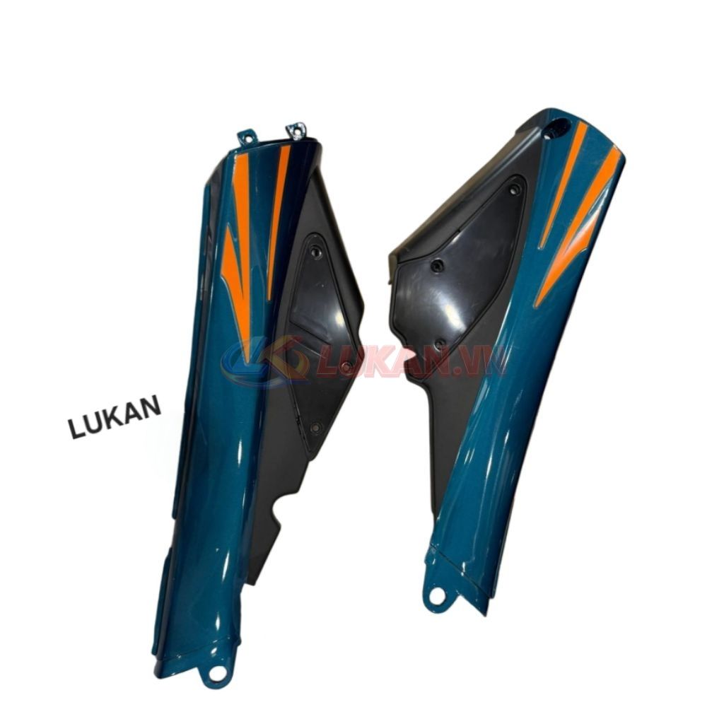 Cặp nhựa ốp cốp, bụng dưới xe FUTURE 1 đời đầu Xanh ngọc zin Honda - Ảnh 4