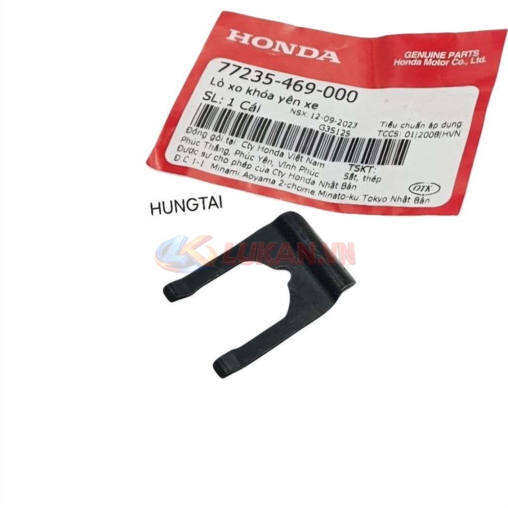 Chốt phe gài, ổ khóa cốp yên DREAM, WAVE.... zin Honda 77235-469-000, 75581-GN8-920 - Ảnh 2