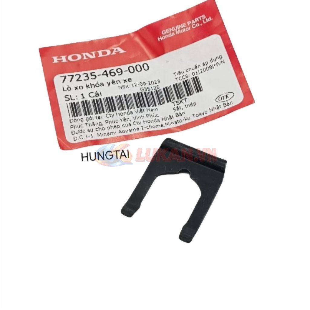 Chốt phe gài, ổ khóa cốp yên DREAM, WAVE.... zin Honda 77235-469-000, 75581-GN8-920 - Ảnh 3
