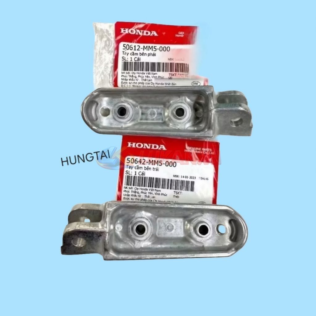 Cặp gác để chân giữa nhôm xe WINNER X 150... zin 50612-MM5-000, 50642-MM5-000
