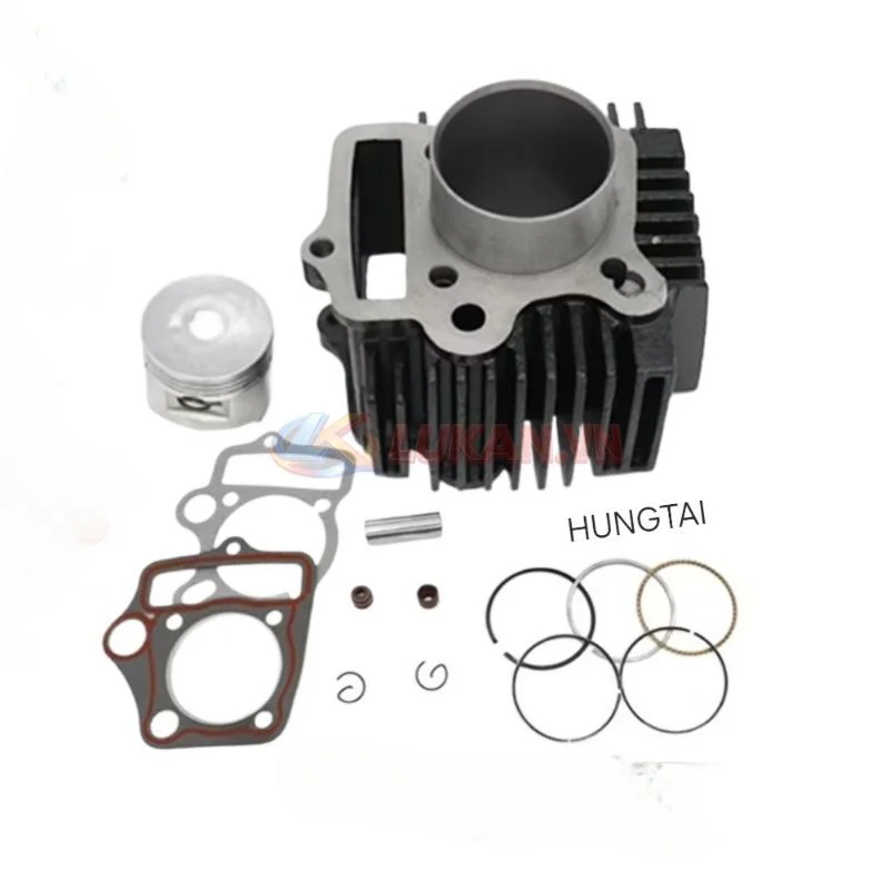 Bộ lòng sắt, hơi xi lanh xe DREAM Thái luôn piston bạc, trái 50, 52, 54mm - Ảnh 2