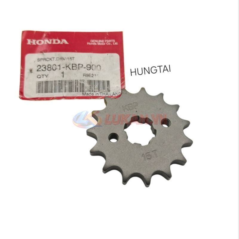 Nhông trước, bánh răng xích tải WINNER, SONIC 150... 15T zin Honda 23801-KBP-900 - Ảnh 2