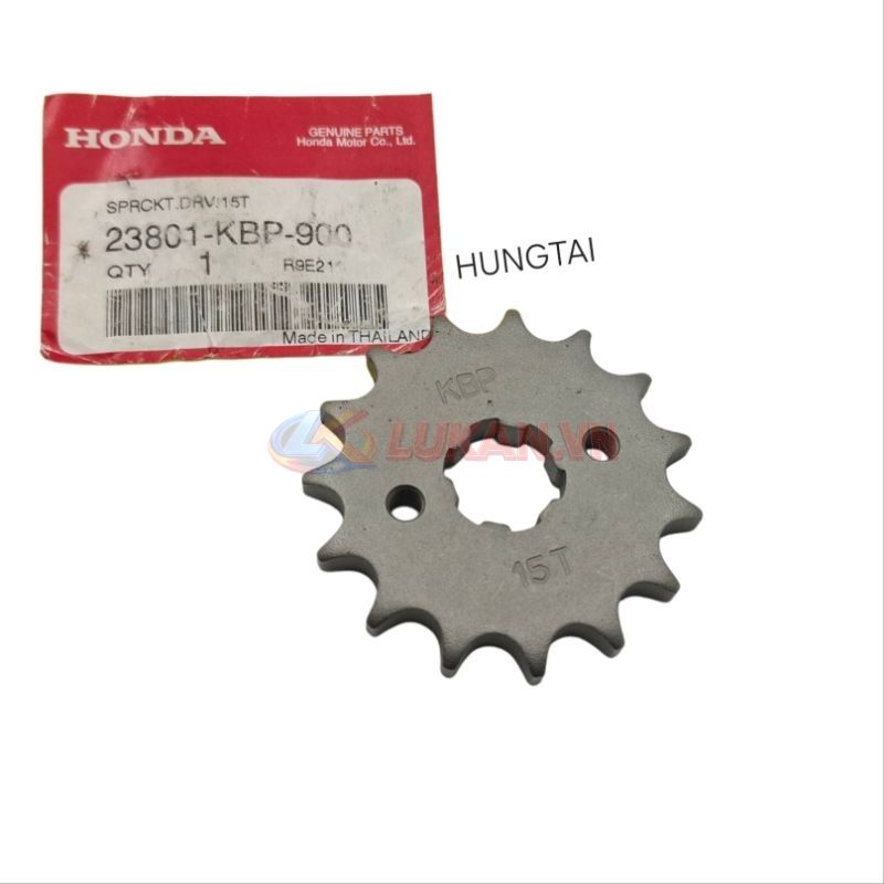 Nhông trước, bánh răng xích tải WINNER, SONIC 150... 15T zin Honda 23801-KBP-900 - Ảnh 3