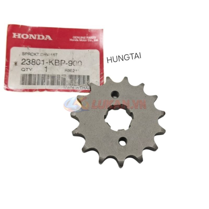 Nhông trước, bánh răng xích tải WINNER, SONIC 150... 15T zin Honda 23801-KBP-900 - Ảnh 4