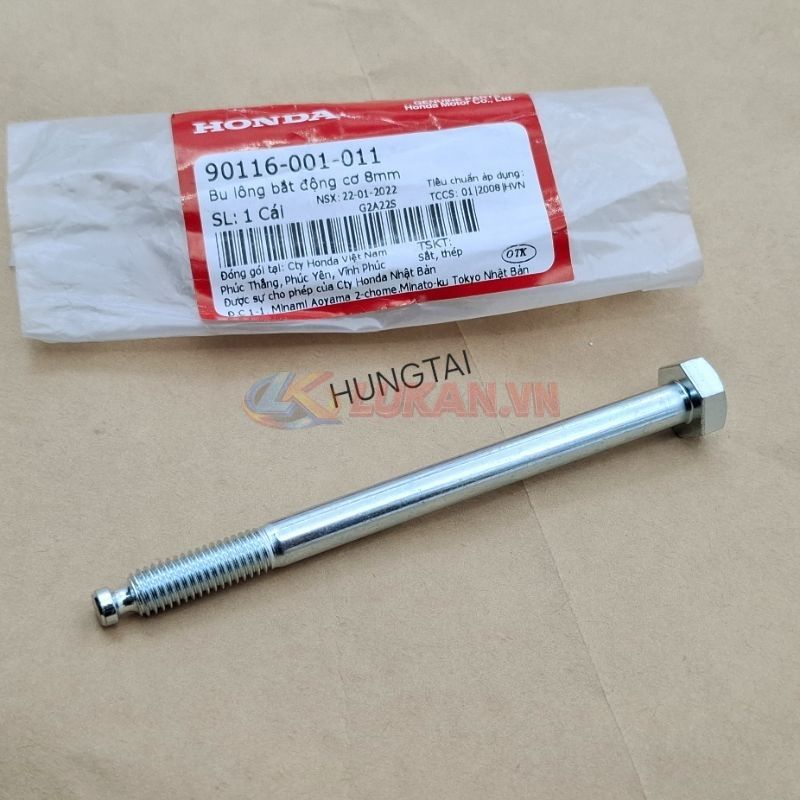 Ốc, bu lông trục cốt treo máy trên xe DREAM zin Honda 90116-001-011