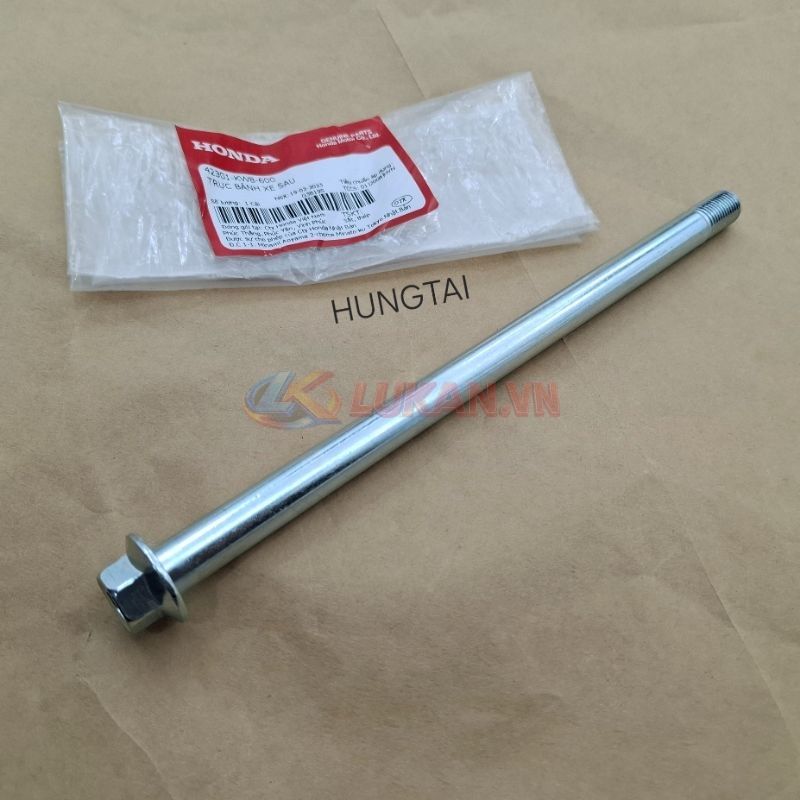 Trục cốt đùm bánh xe sau WAVE S110, RSX, BLADE, A110.... zin Honda 42301-KWB-600 - Ảnh 2