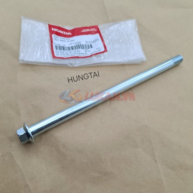 Trục cốt đùm bánh xe sau WAVE S110, RSX, BLADE, A110.... zin Honda 42301-KWB-600 - Ảnh 4