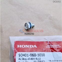 Ốc, bu lông hộp xích, sên cacte DREAM, WAVE, FUTURE... 6x10 zin Honda 93401-060-1000