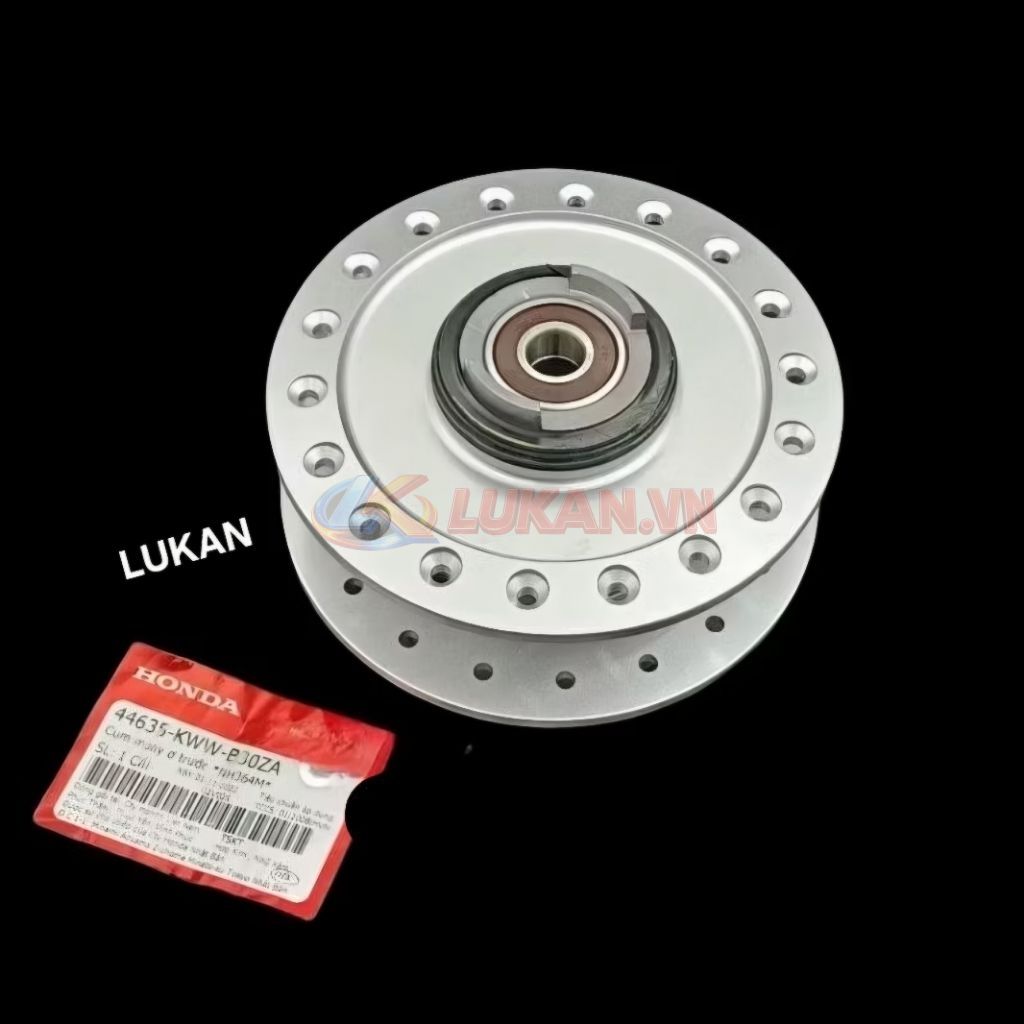 Đùm moay ơ, bánh trước đĩa WAVE S110, RSX, FUTURE 125... zin Honda 44635-KWW-B30ZA - Ảnh 3