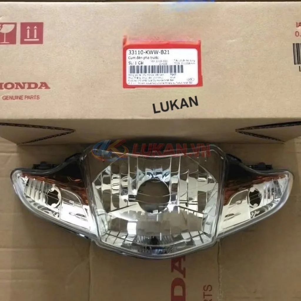 Pha chóa đèn trước xe WAVE S110, RSX, RS.... Vàng zin Honda 33110-KWW-B21