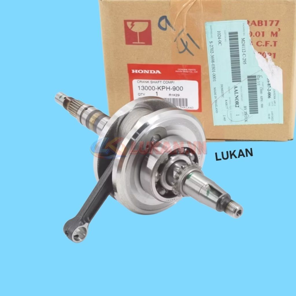 Dên trục khuỷu, biên động cơ xe FUTURE 2, NEO, X, WAVE 125... zin 13000-KPH-900 - Ảnh 8