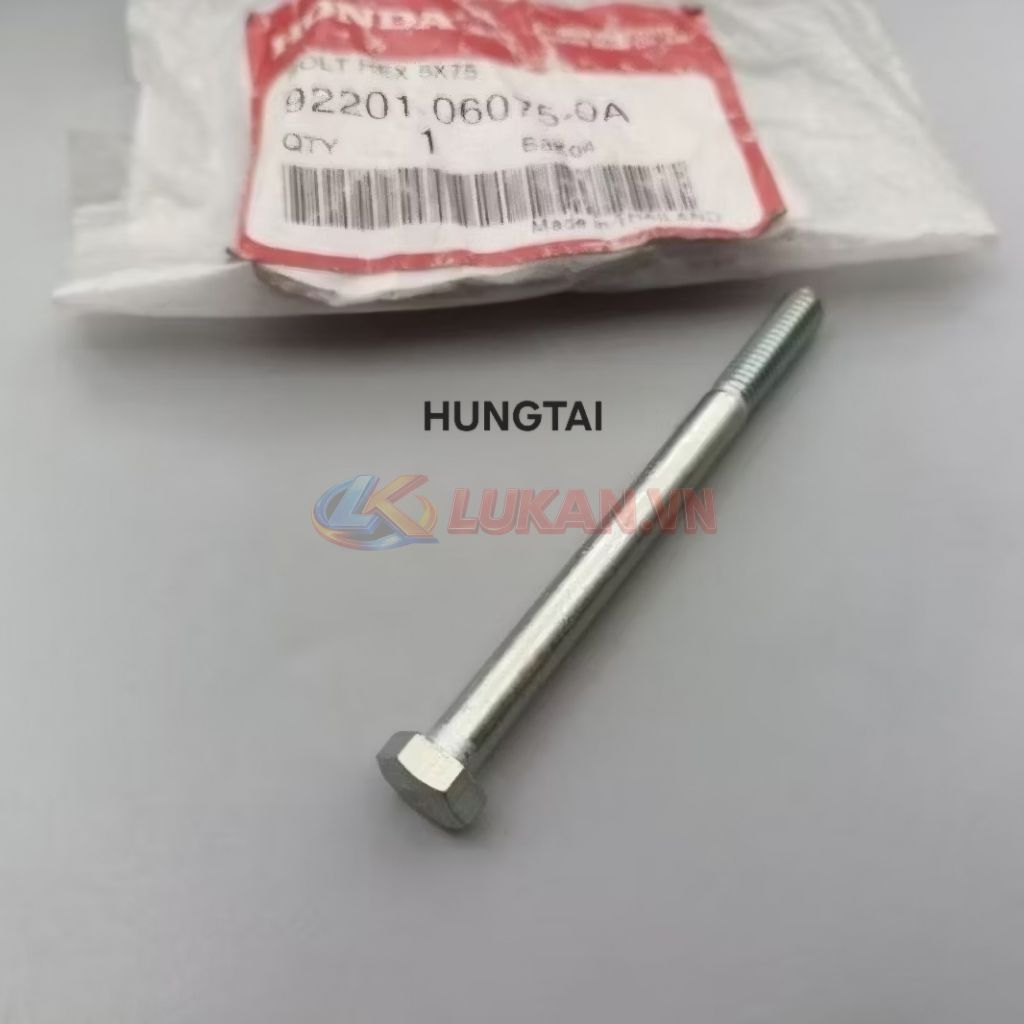 Ốc, bu lông nhựa bửng yếm xe DREAM zin Honda Thái 6x75 92201-06075-0A - Ảnh 4