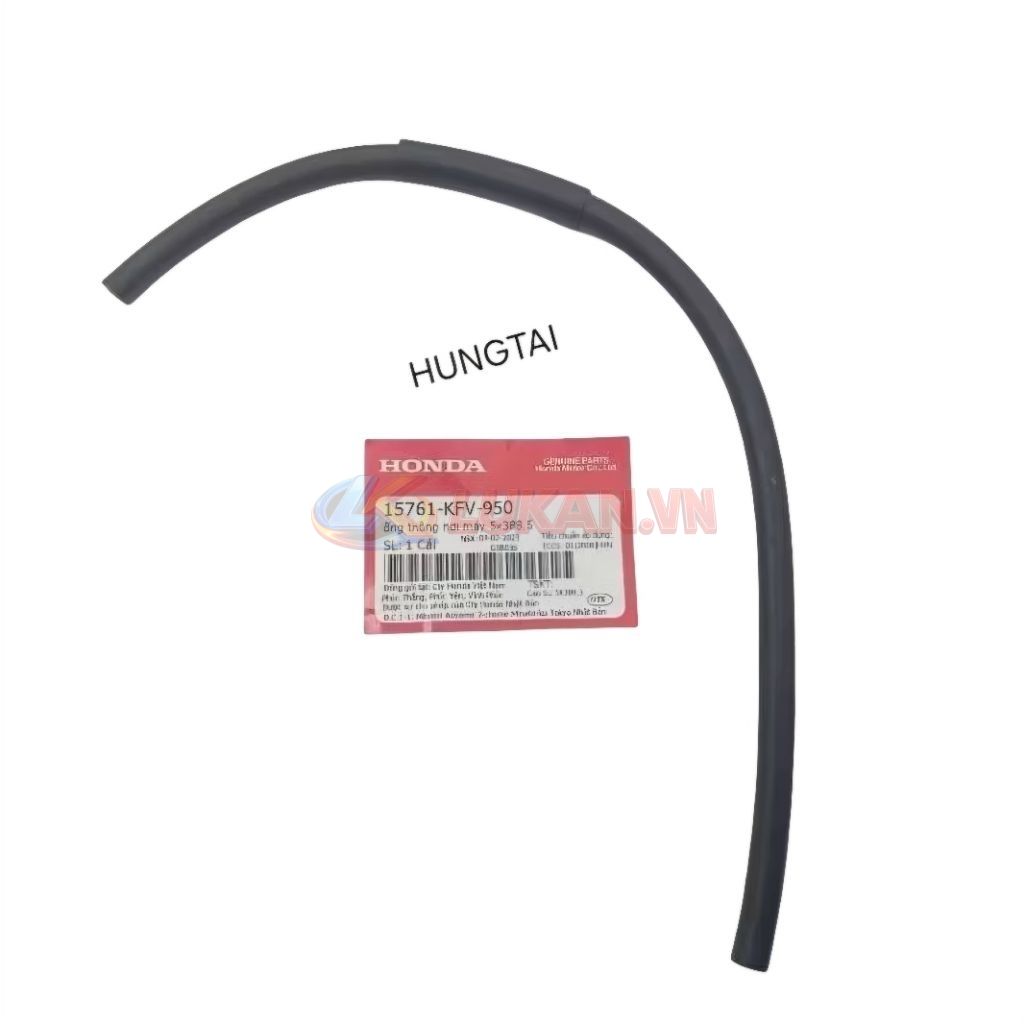 Ống thông hơi máy xe DREAM.... 5x388 zin Honda 15761-KFV-950 - Ảnh 2