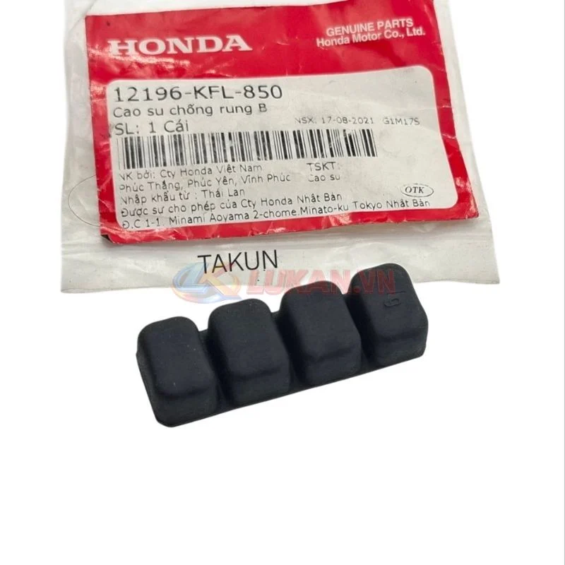 Cao su chống rung, lòng hơi xi lanh WAVE Thái 110, FUTURE 1... zin 12196-KFL-850 - Ảnh 3
