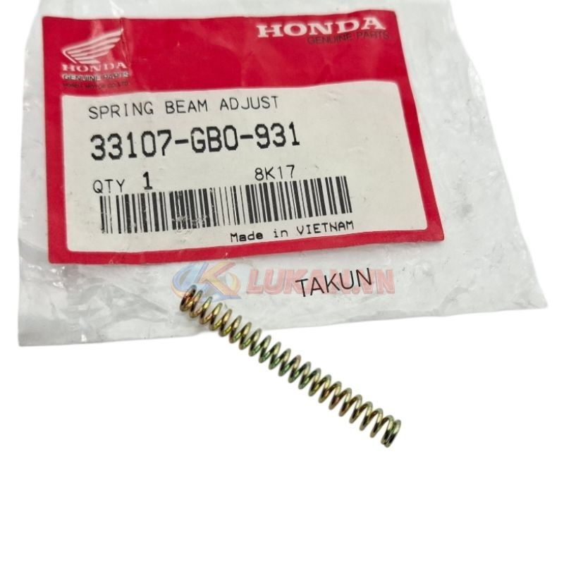 Lò xo chỉnh chóa đèn pha xe DREAM zin chính hãng 33107-GB0-931 - Ảnh 2