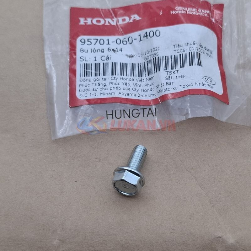 Ốc, bu lông cục sạc điện WAVE, FUTURE.... zin Honda 6x14 95701-060-1400 - Ảnh 4