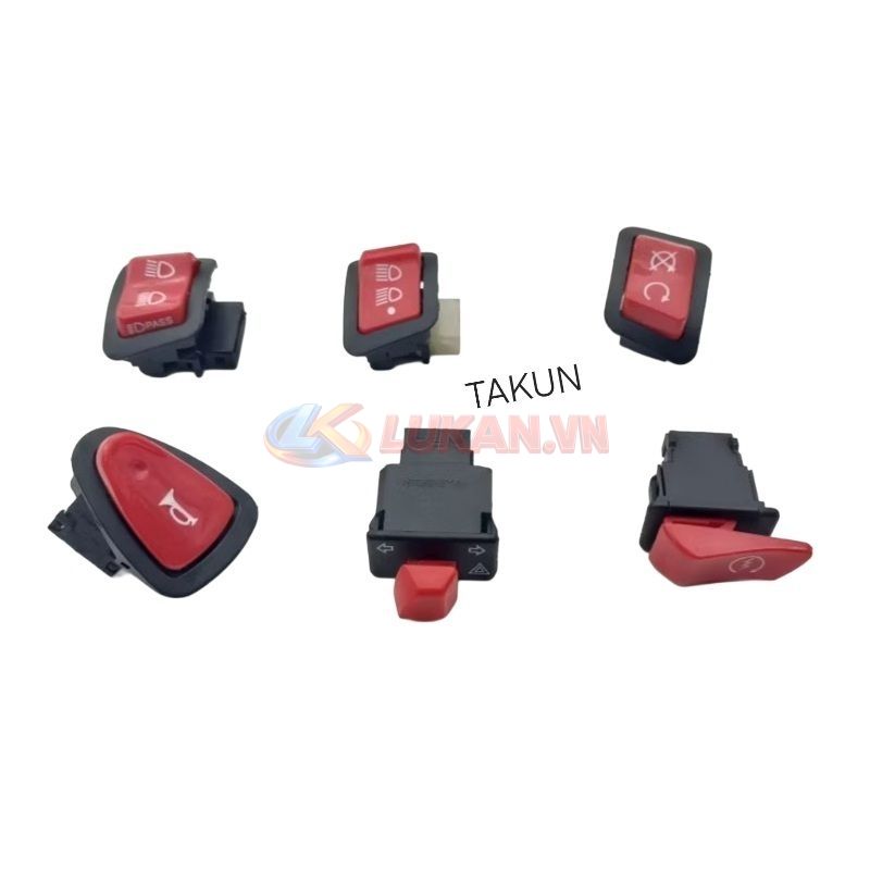 Bộ nút bật công tắc đỏ WAVE S110, RSX, FUTURE 125, WINNER....