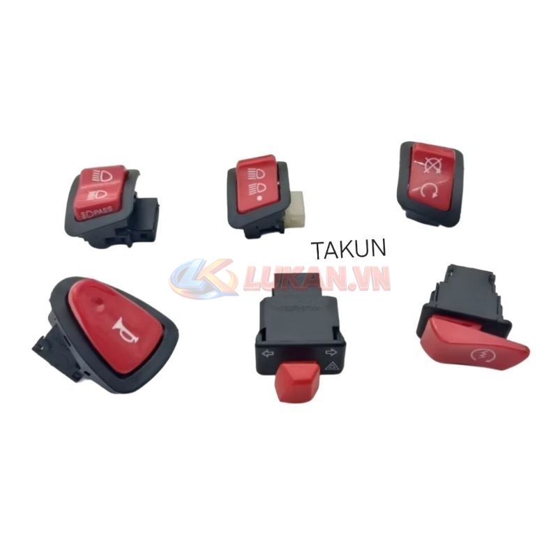 Bộ nút bật công tắc đỏ WAVE S110, RSX, FUTURE 125, WINNER.... - Ảnh 3