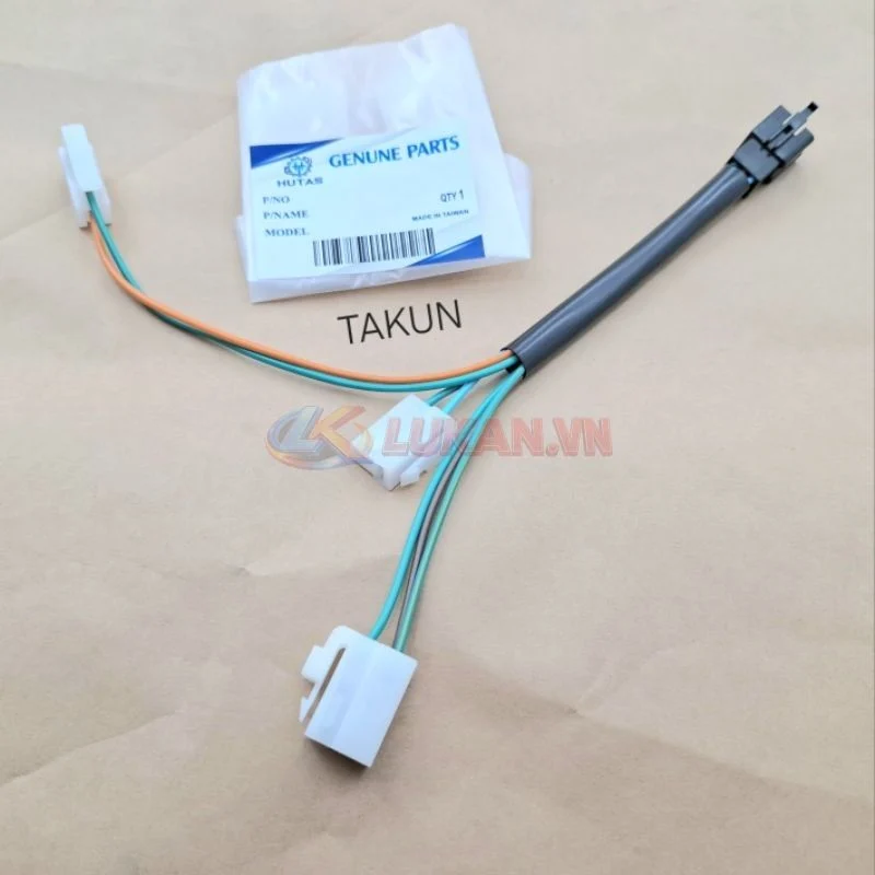 Dây điện đuôi đèn hậu, lái stop WAVE A, RS, S100, RSX... giắc xi nhan