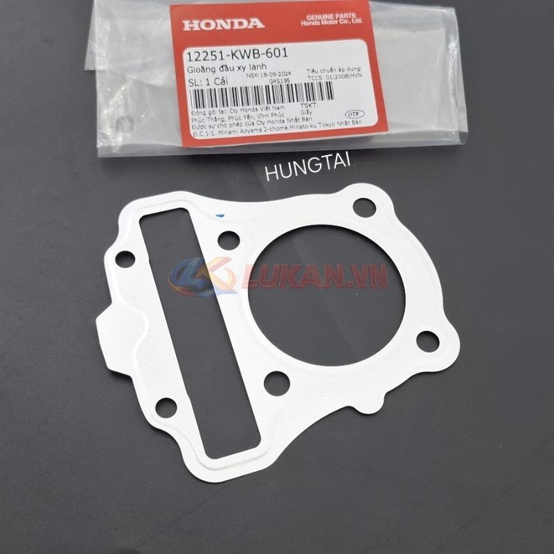 Gioăng, ron đầu bò quylat WAVE S110, RSX, BLADE, A110... trắng zin Honda 12251-KWB-601 - Ảnh 3