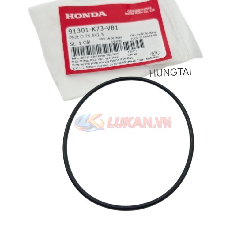 Gioăng, ron sin nắp cam tròn quylat FUTURE MẬP, LED 125.... zin 91301-K73-V81 - Ảnh 4