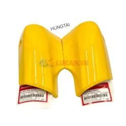Cặp nhựa ốp vai, võ phuộc trước WAVE ALPHA đời đầu Vàng zin Honda 61200-KEV-900YE, 61400-KEV-900YF