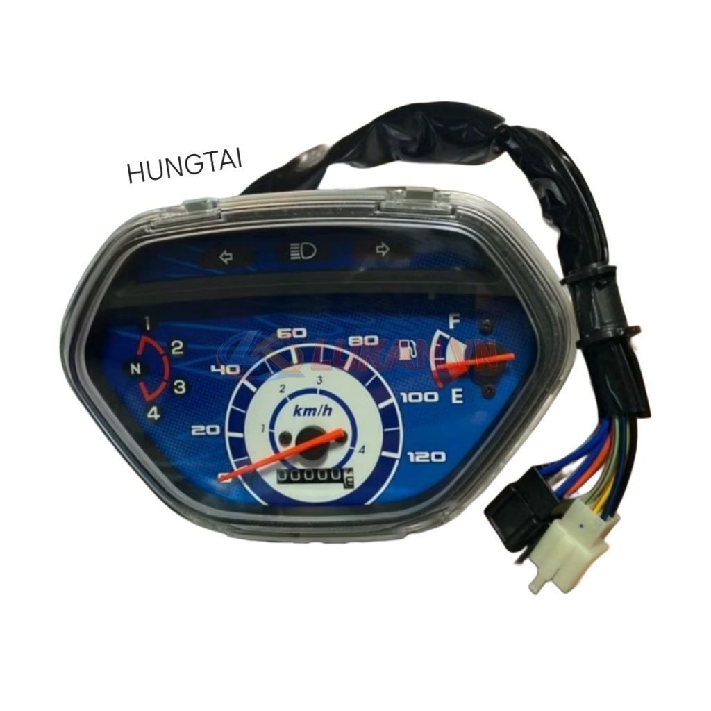 Cụm đồng hồ công tơ mét xe WAVE Thái 2004 nền xanh zin Honda 37200-KTL-901 - Ảnh 4