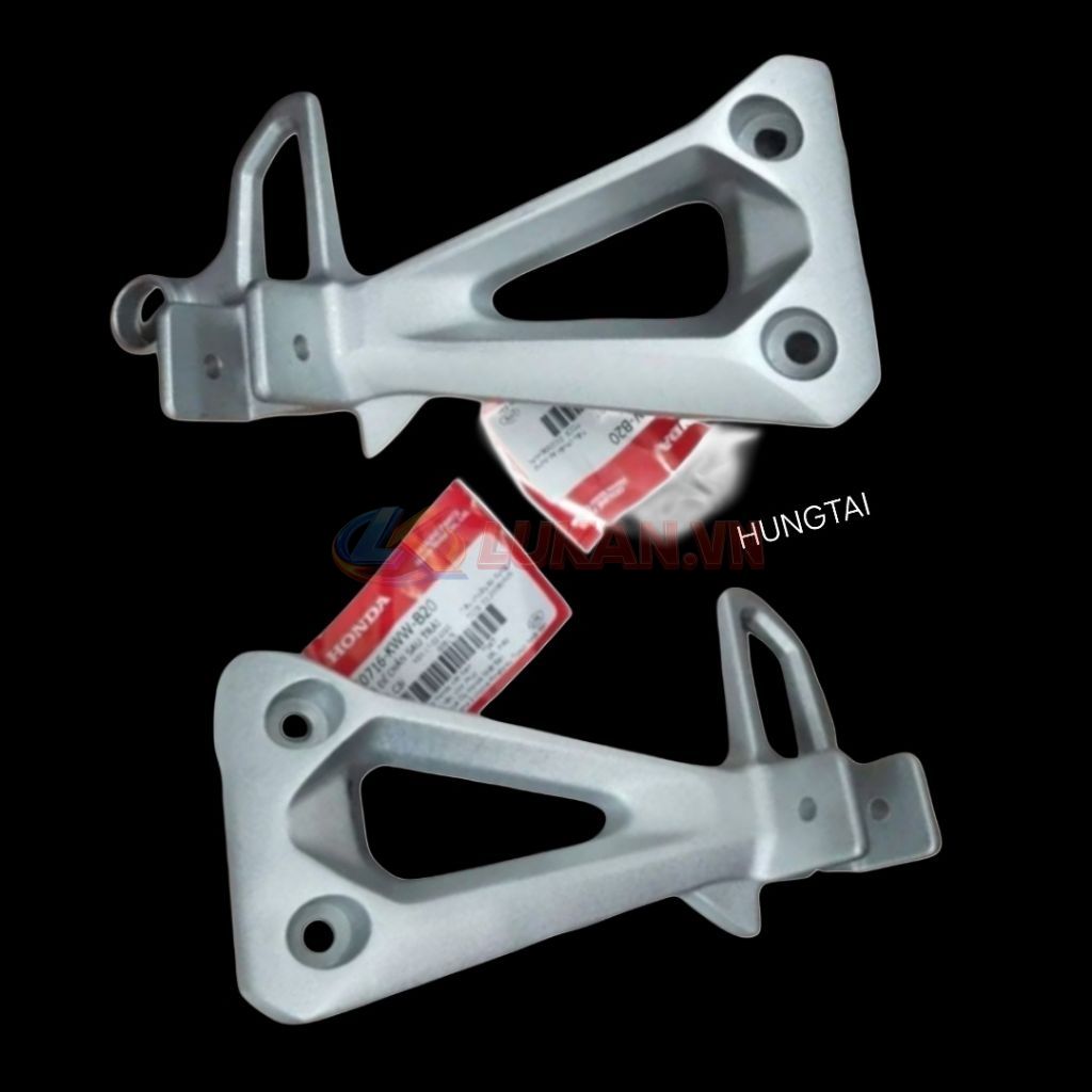 Cặp đùi pass nhôm gác chân sau WAVE S110, RS, RSX... zin Honda 50715-KWW-E00 - Ảnh 3