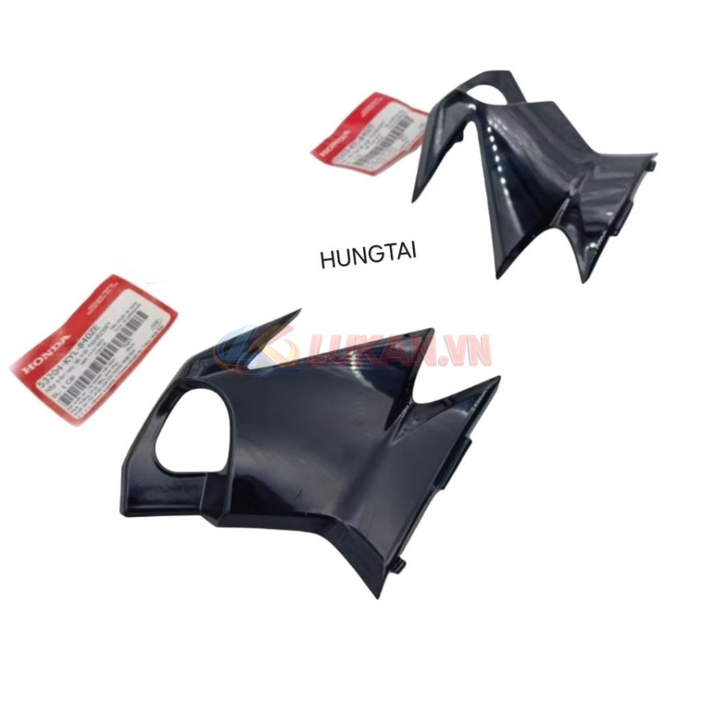 Cặp nắp nhựa, ốp võ đầu tay lái FUTURE X 125 Đen zin Honda 53204-KYL-840ZE, 53203-KYL-840ZE - Ảnh 3