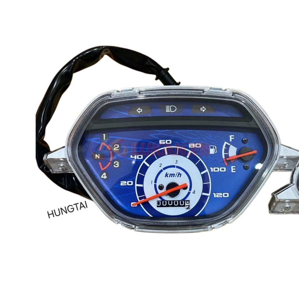 Cụm đồng hồ công tơ mét xe WAVE Thái 2004 nền xanh zin Honda 37200-KTL-901 - Ảnh 8