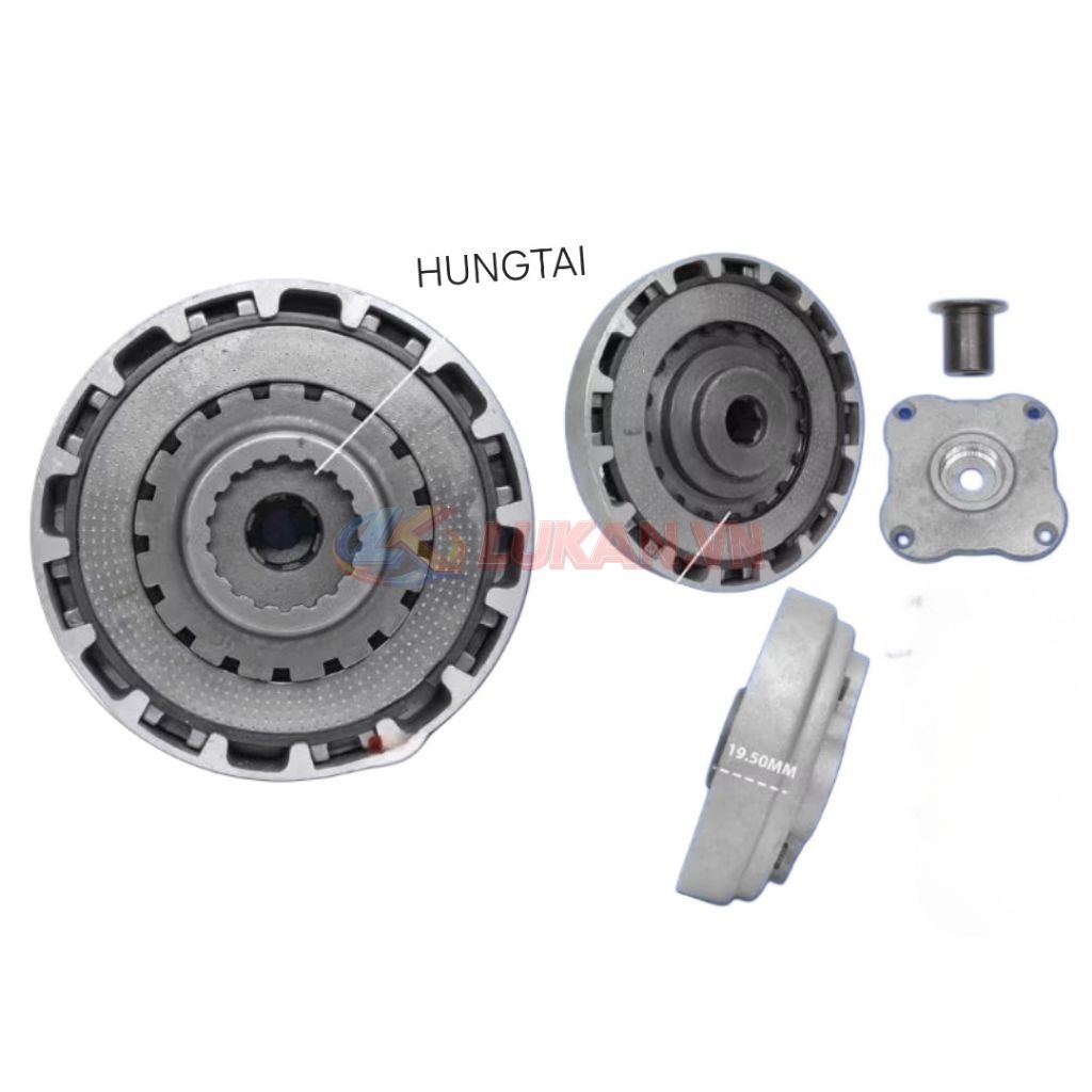 Bộ nồi, ly hợp côn tay xe CUB, CD, CL, 67... nguyên cụm đầy đủ - Ảnh 2