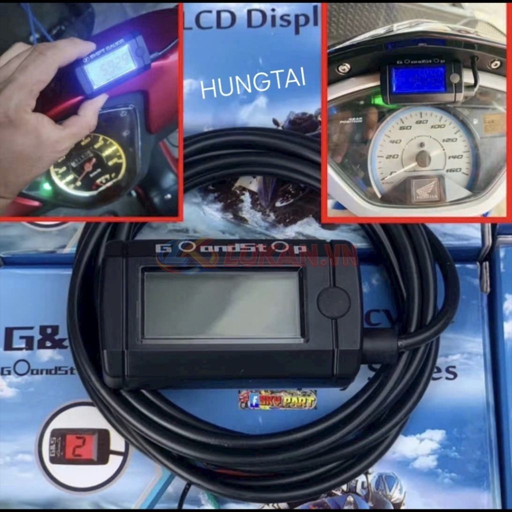Đồng hồ điện tử, báo tua máy RPM xe DREAM, WAVE, FUTURE.... - Ảnh 3