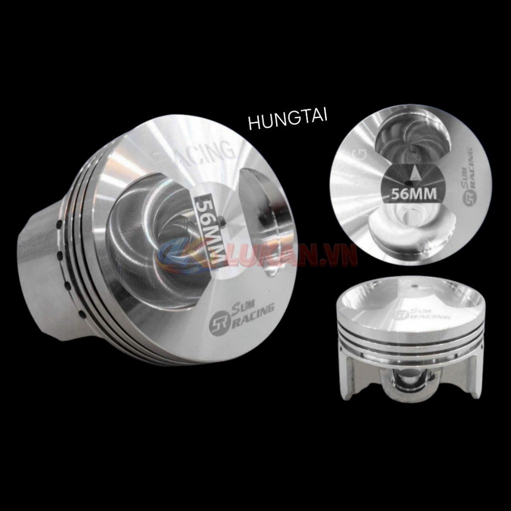 Trái piston 56mm xe DREAM, WAVE, FUTURE.... luôn bạc ắc - Ảnh 3