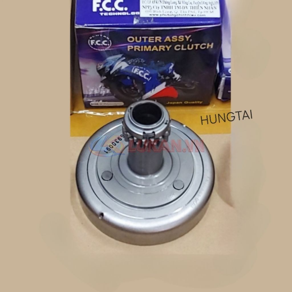 Nhông chuông nồi côn ba càng, ly hợp DREAM, WAVE, FUTURE 1... chính hãng FCC - Ảnh 2
