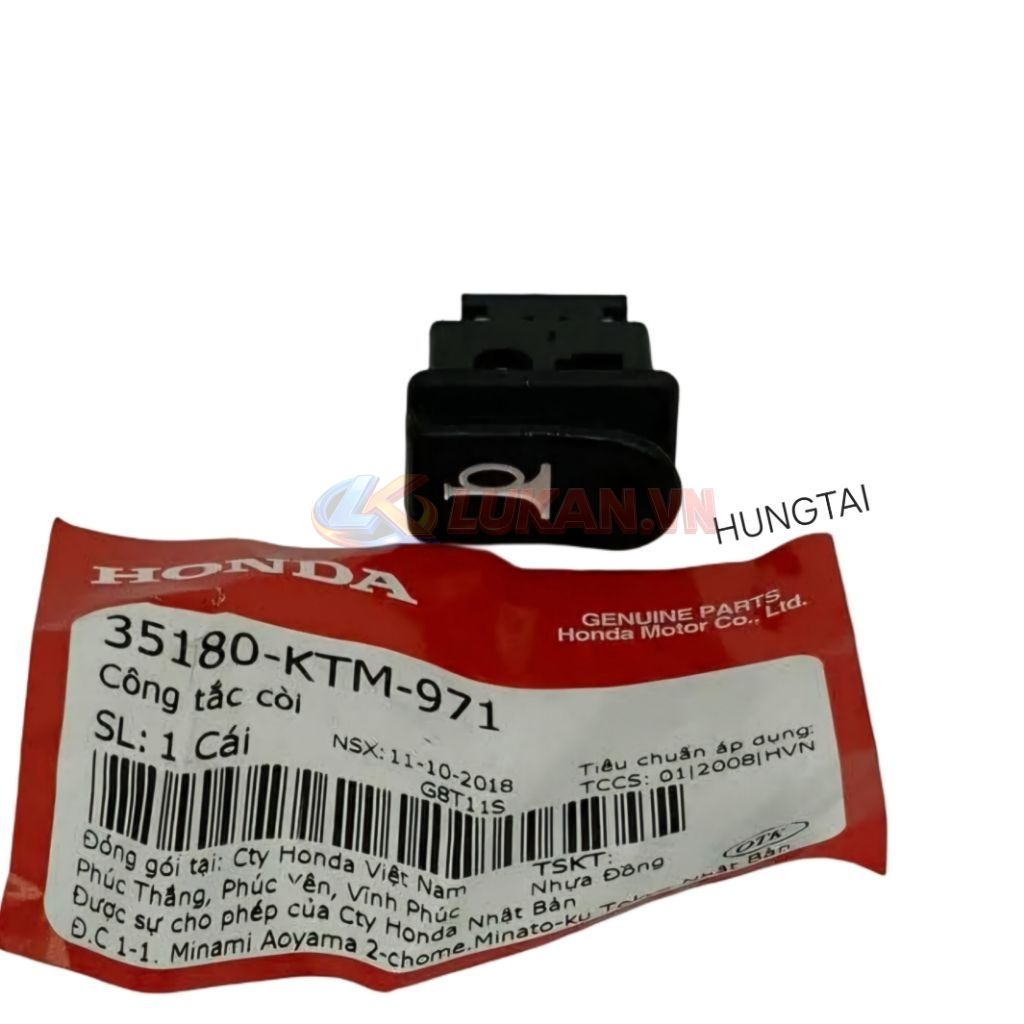 Nút công tắc kèn, còi xe FUTURE 2, NEO 125.... zin 35180-KTM-971 - Ảnh 2