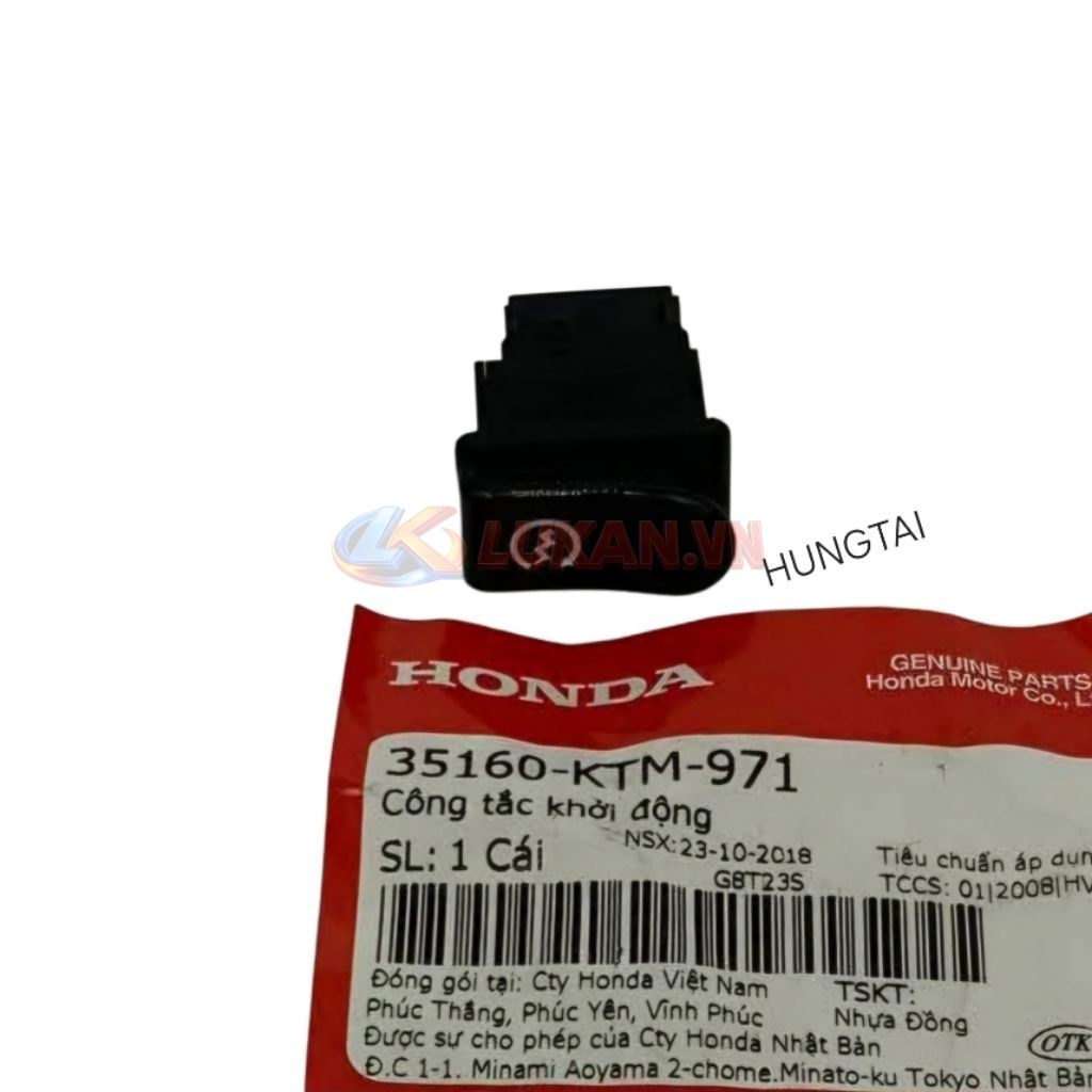 Nút công tắc đề khởi động FUTURE 2, NEO 125... zin 35160-KTM-971 - Ảnh 2